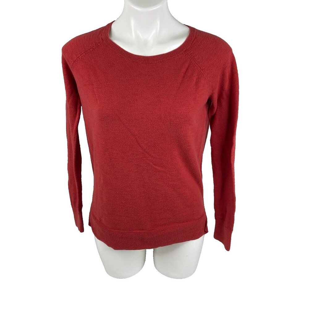 Old Navy Women XS Orange Long Sleeve Sweater Pullover Casual
